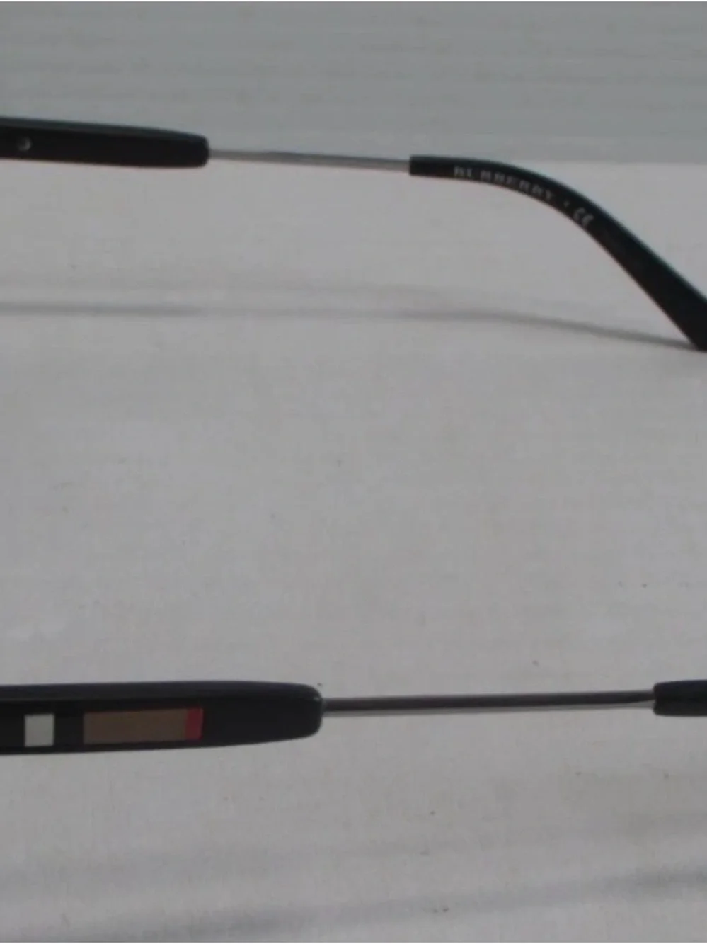 BURBERRY USED LIKE NEW 1003/87 Black Gunmetal 63/15 135 Aviator Sunglasses ✅️⭐️